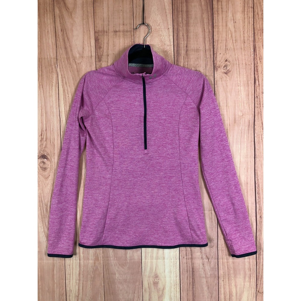 Under Armour Womens Quarter Zip Jacket Sz XS Pullover Long Sleeve Activewear
